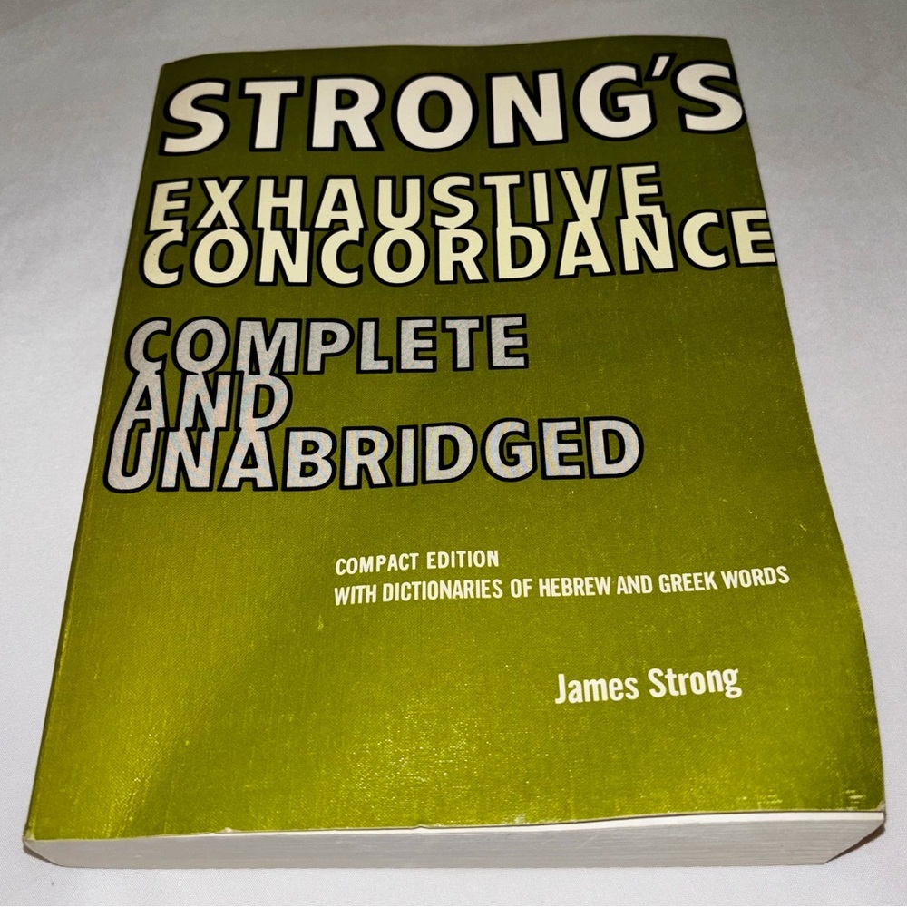 Strong's Exhaustive Concordance Book